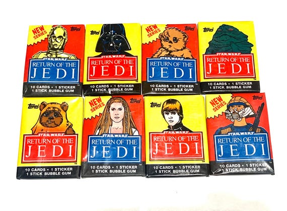Star Wars Trading Cards Return of the Jedi Wax Packs Topps 1983