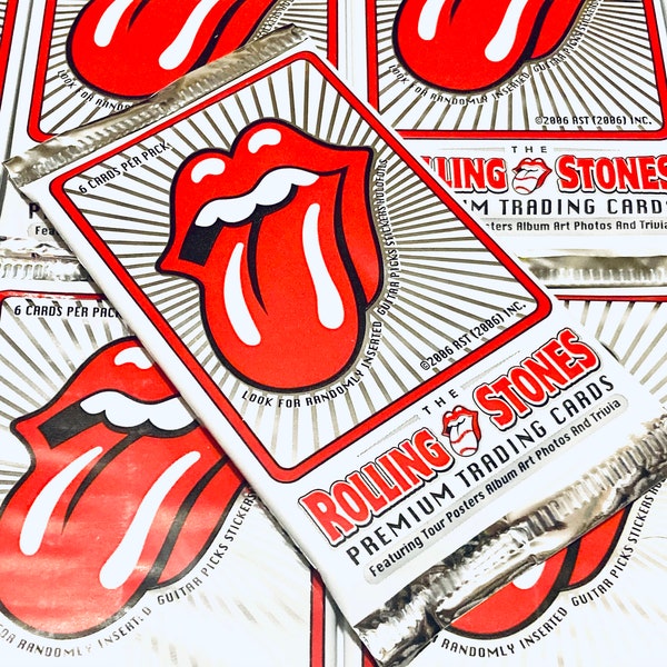 Pack of The Rolling Stones Premium Trading Cards 6 Cards per Pack Rock n Roll Music Band