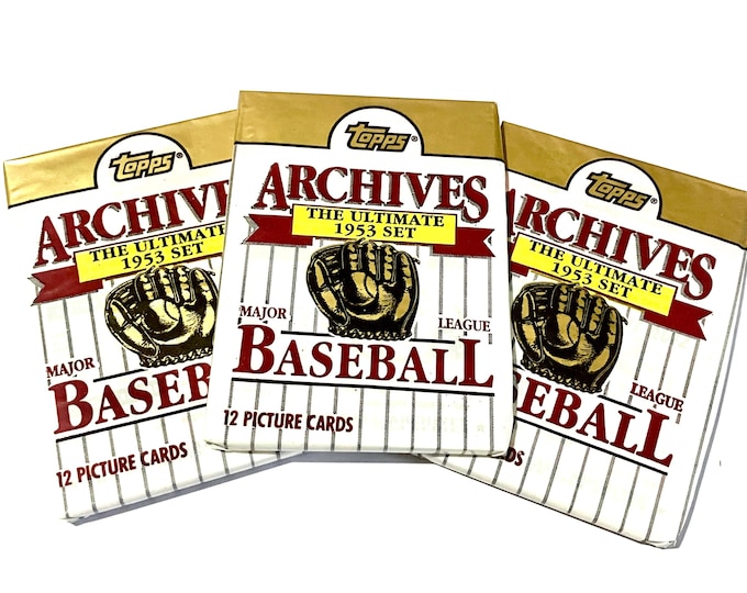 3 Packs of Topps Archives the Ultimate 1953 Set Vintage Baseball Cards ...