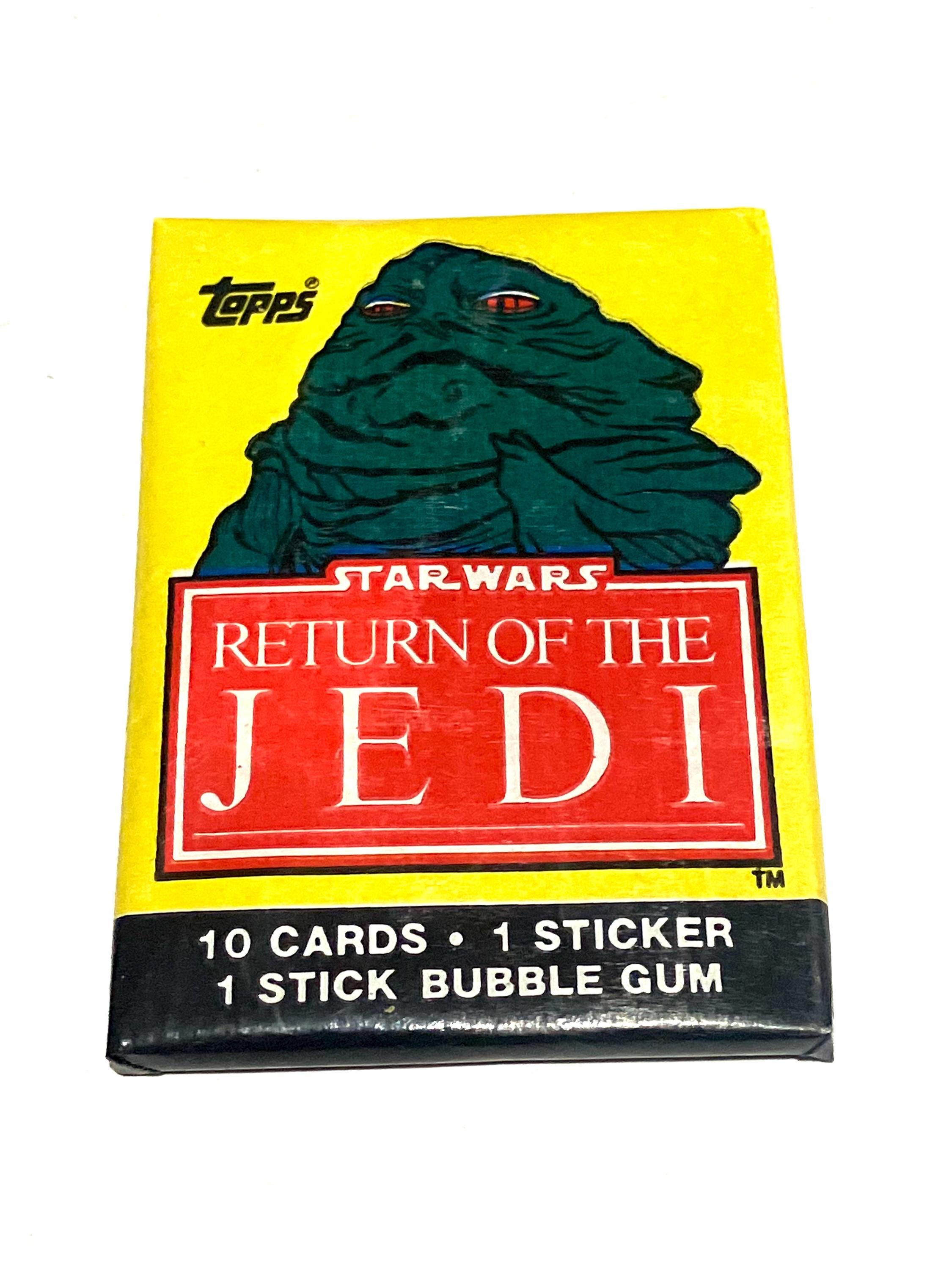 Star Wars Trading Cards Return of the Jedi Wax Packs Topps 1983
