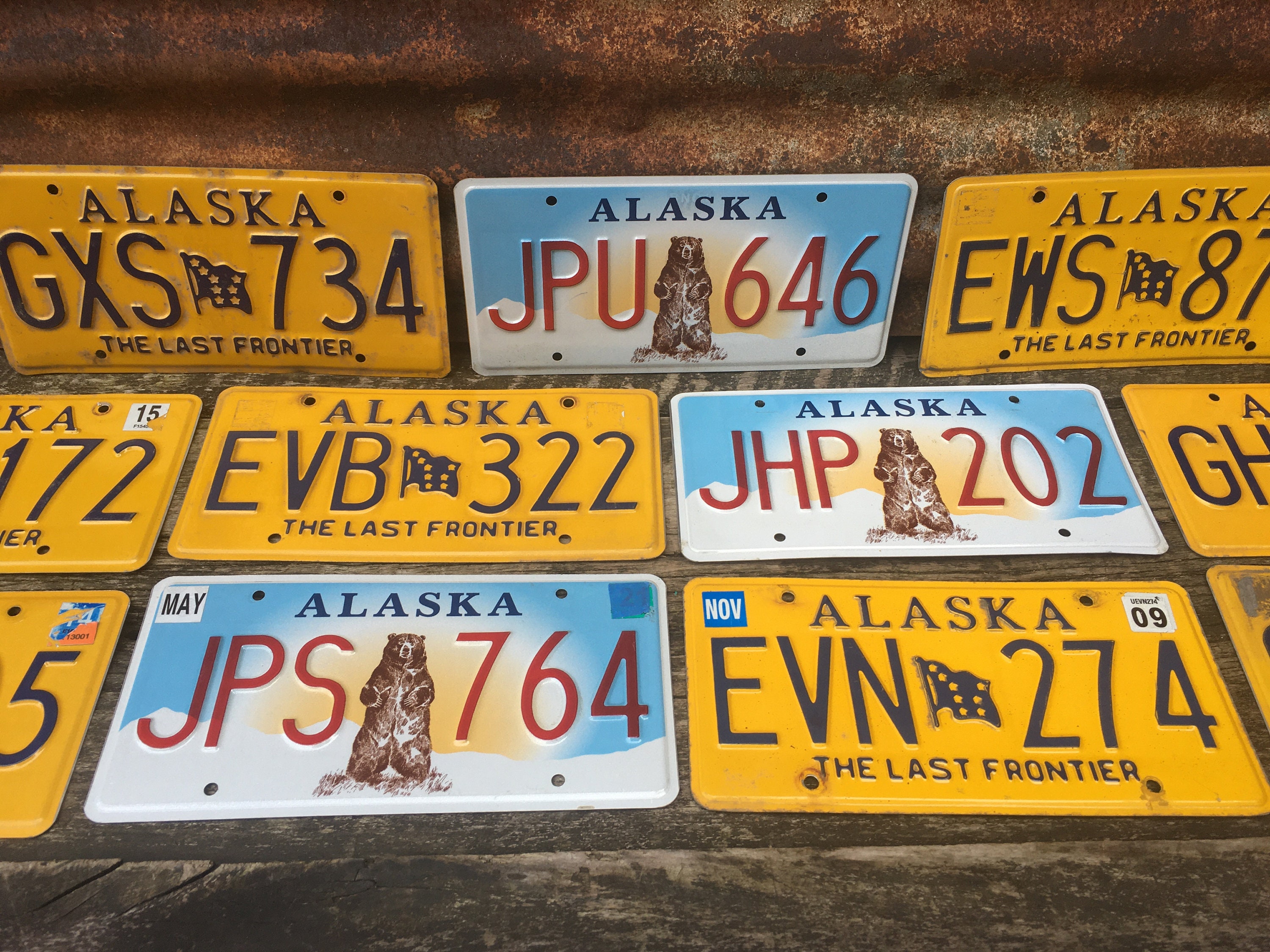 Choice of Alaska License Plate Farm Vintage License Plate Number