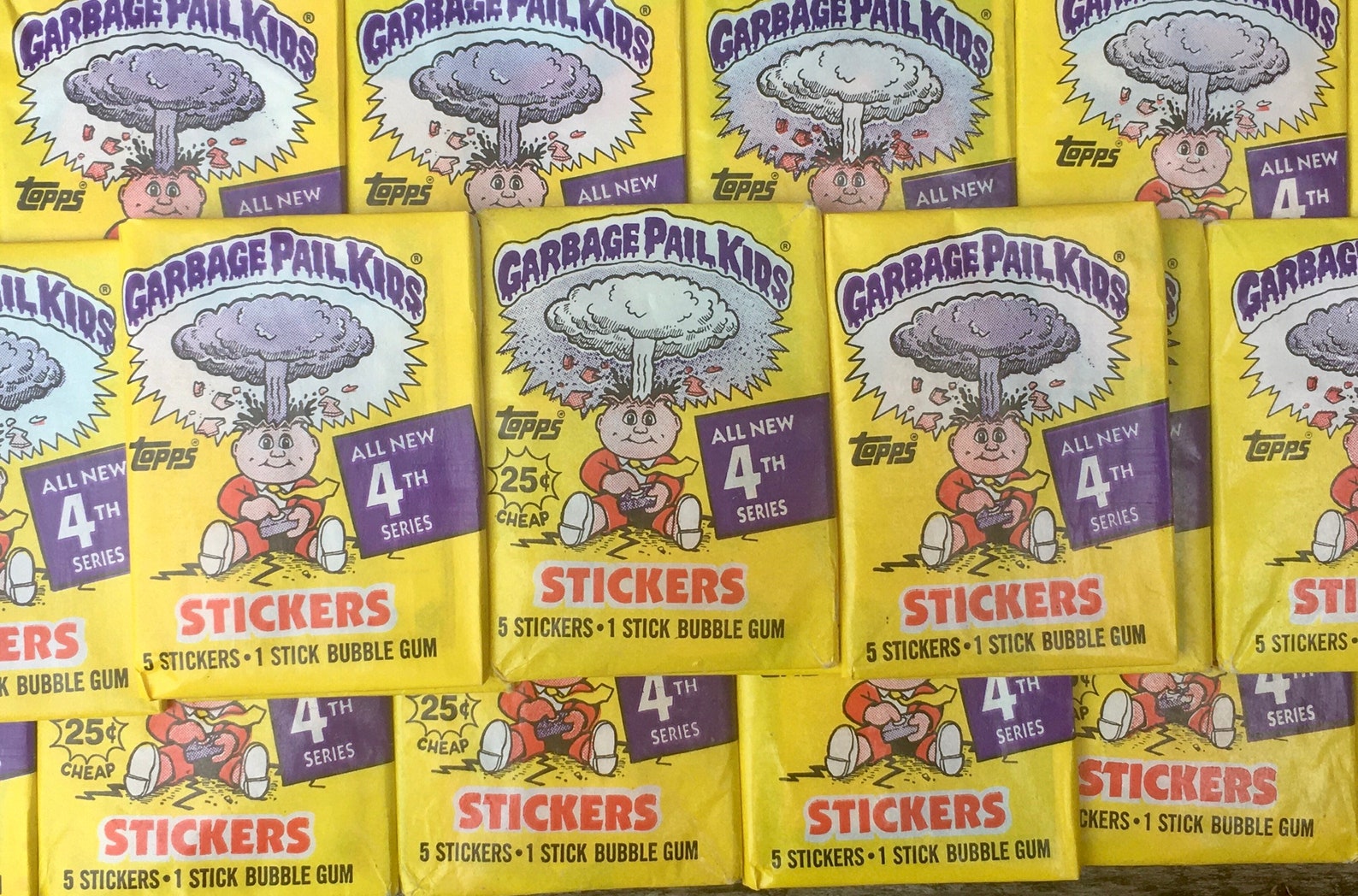 Price per Pack (1) Vintage Garbage Pail Kids Sticker Cards Topps 1986 ...