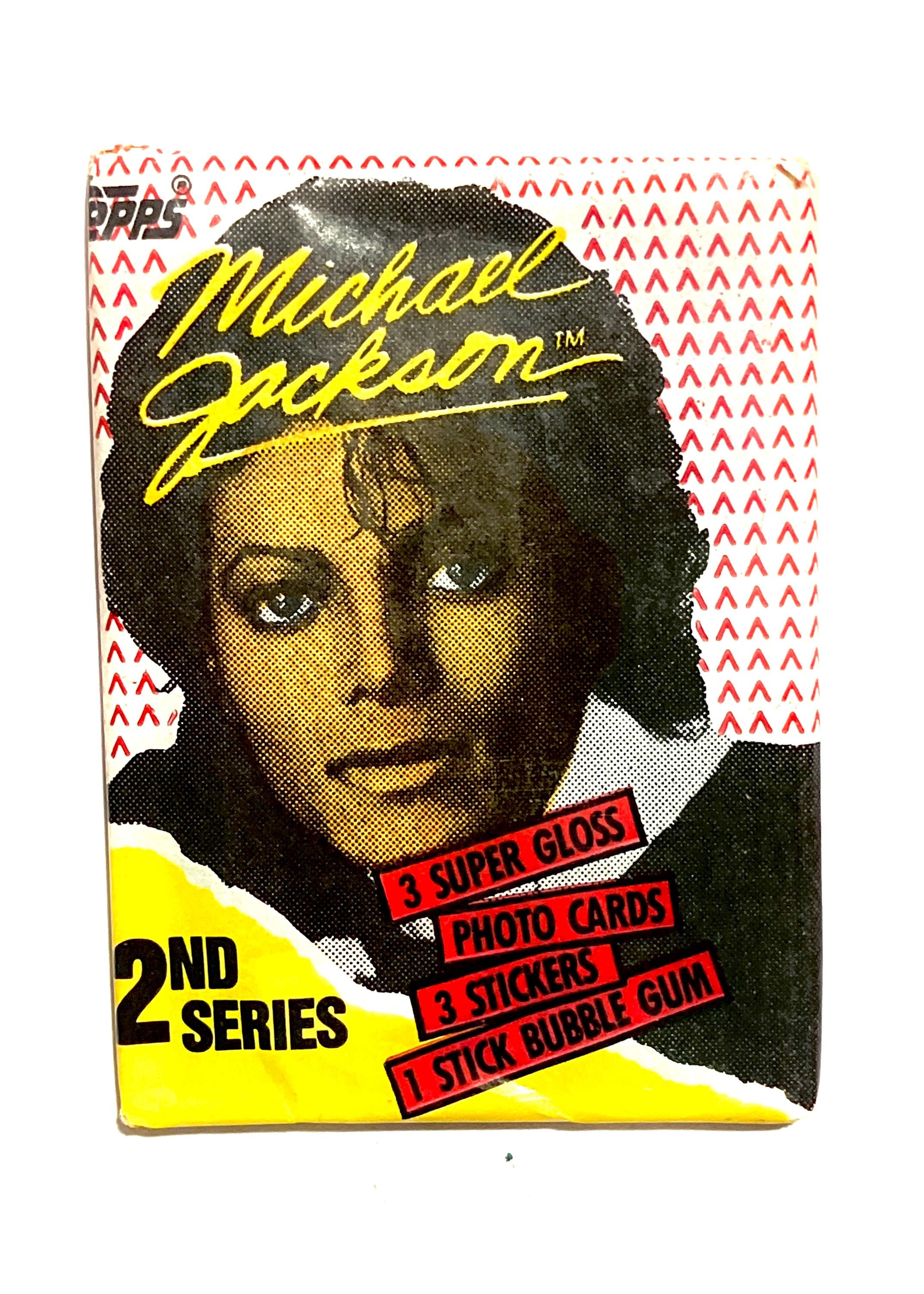 Vintage Michael Jackson Trading Cards Packs Topps 1984 Unopened