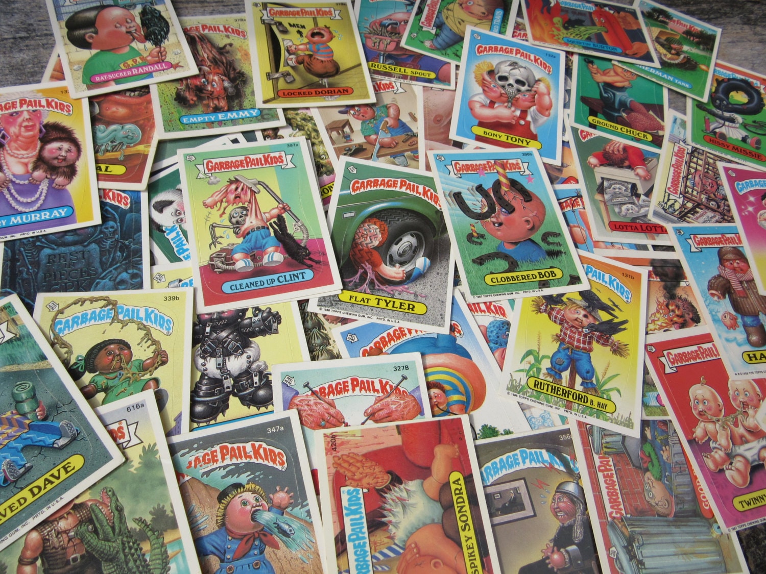 Garbage Pail Kids Cards Lot Of 25 Or 50 Randomly Chosen Etsy
