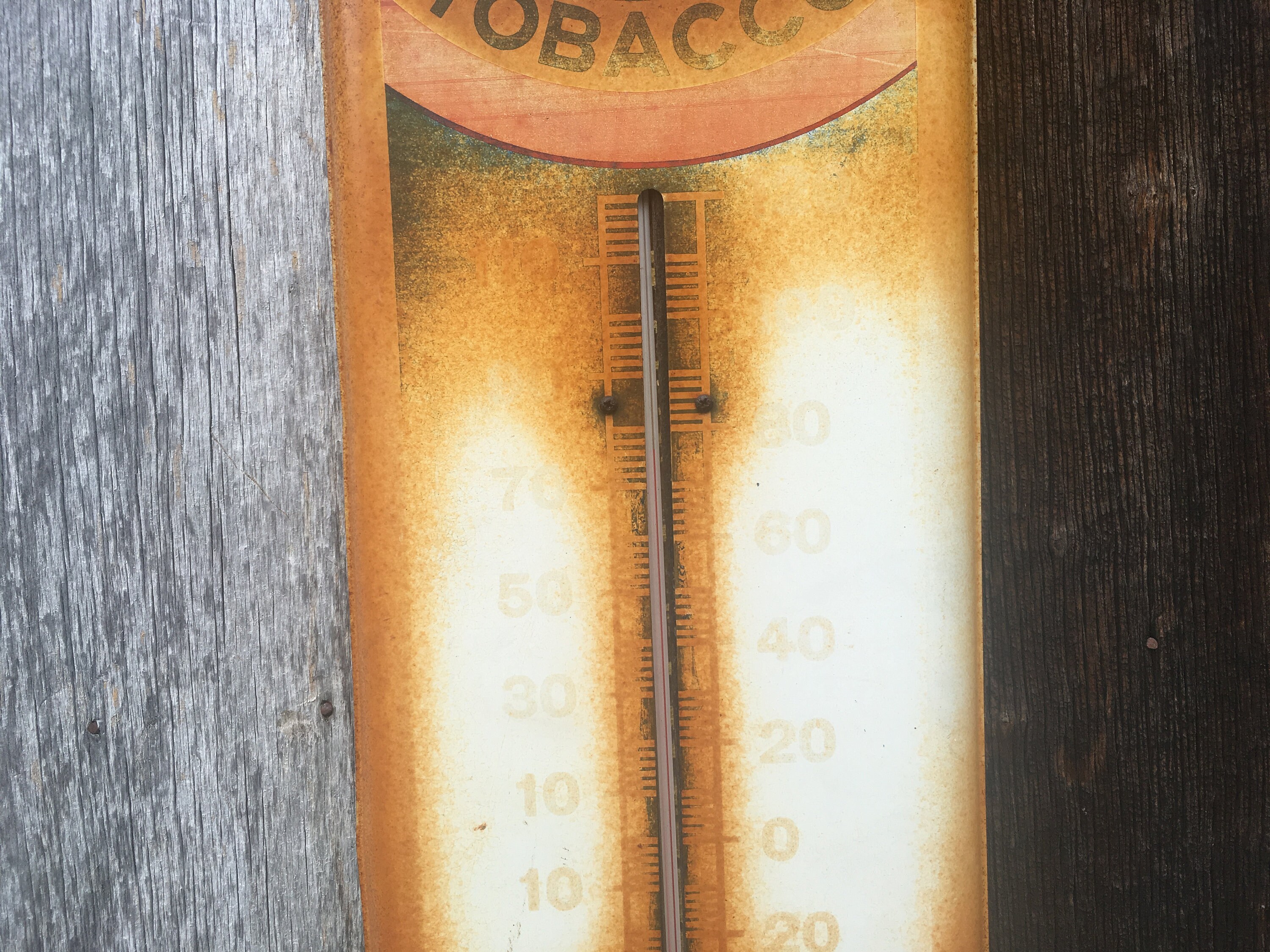 Vintage Mail Pouch Thermometer Sign Full Size 39 Inch Tobacco Etsy