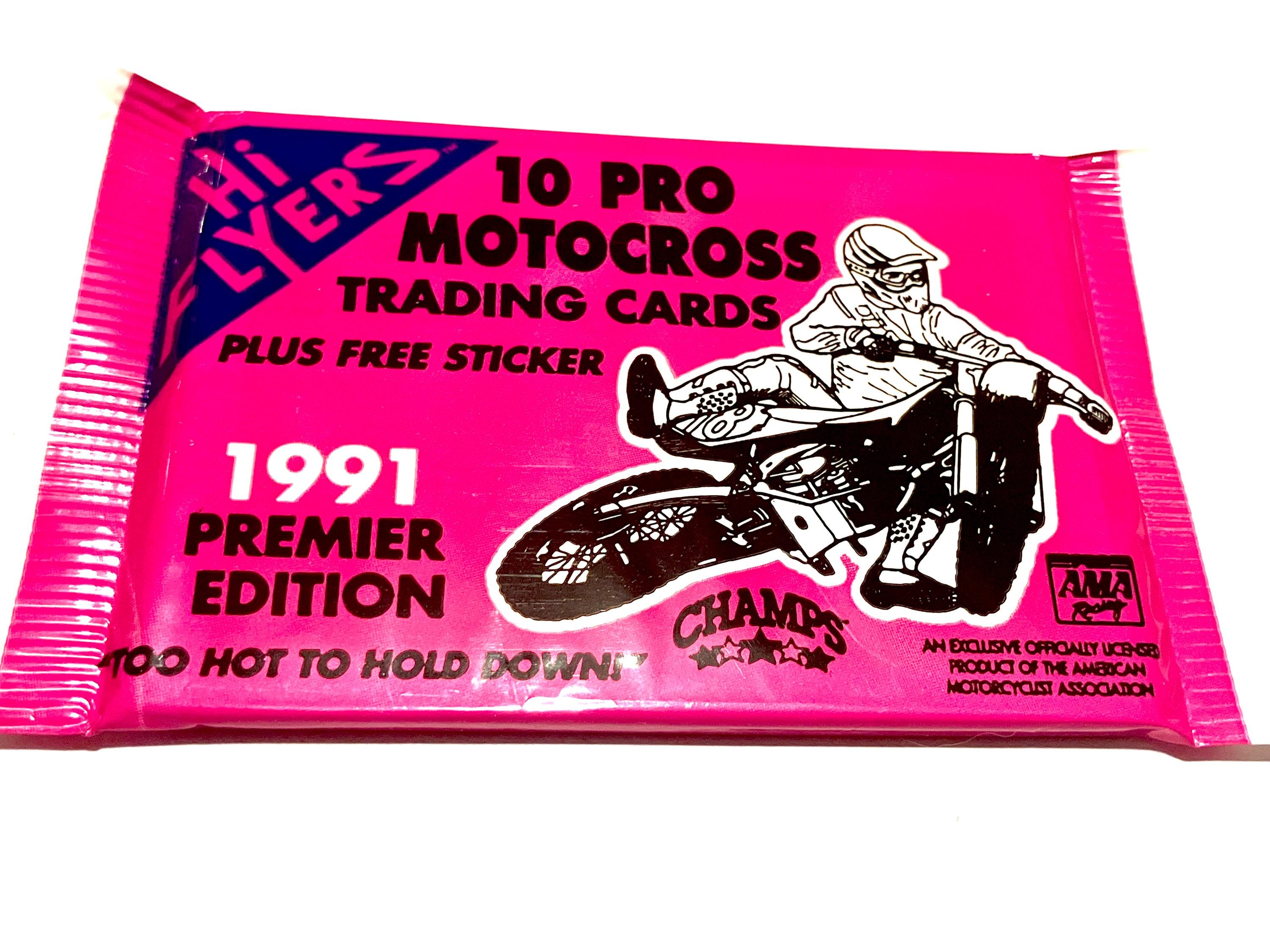 Vintage Motocross Cards Factory Sealed Unopened Packs Series 1 & 2