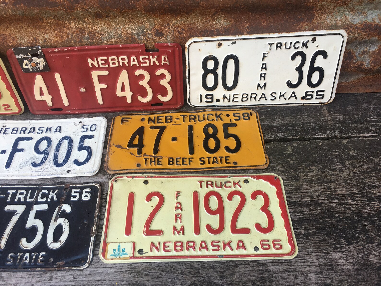 Nebraska Choice of License Plate Vintage License Plate 1956 - Etsy