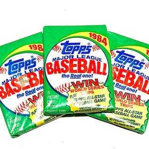 Vintage Baseball Cards Topps 1984 Pack Of Cards Never Opened Cards 80s MLB Wax Pack 1980s Nostalgic Buy More & Save!!