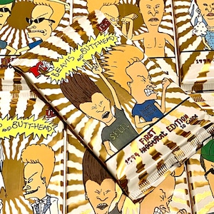 Vintage Beavis & Butthead Pack of Cards Funny Cartoon TV Show Cards 1994 Fleer Trading Card Foil Wrapper New Old Stock Never Opened MTV