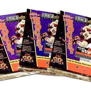 1996 Upper Deck Hockey Cards Vintage Packs of Trading Cards Collectors Choice NHL Hockey 12 Cards per Pack