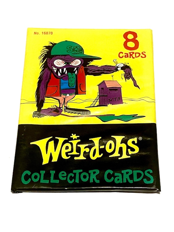 Vintage Weird Ohs Trading Cards Unopened Pack of Cards Comedy