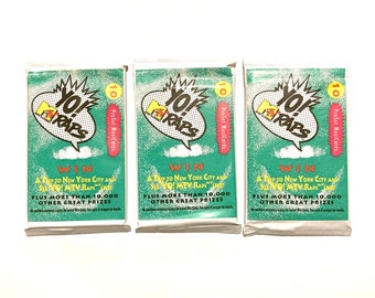 2 Packs of the Rap Pack Vintage Trading Cards. 10 Cards + 1
