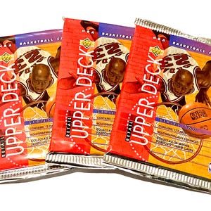 Vintage Basketball Cards Upper Deck NBA 1993 1994  Series Series 2 Pack Of Cards Unopened Pack Cards 90s Jordan Foil Pack 1990s
