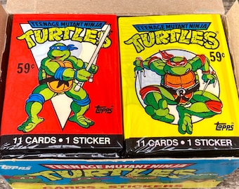 2 Packs of Teenage Mutant Ninja Turtle Cards Original Series