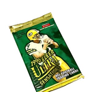 Vintage Football Cards Fleer Ultra Sensations 1996 NFL Pack Of Cards Unopened Pack of Cards 1990s National Football League