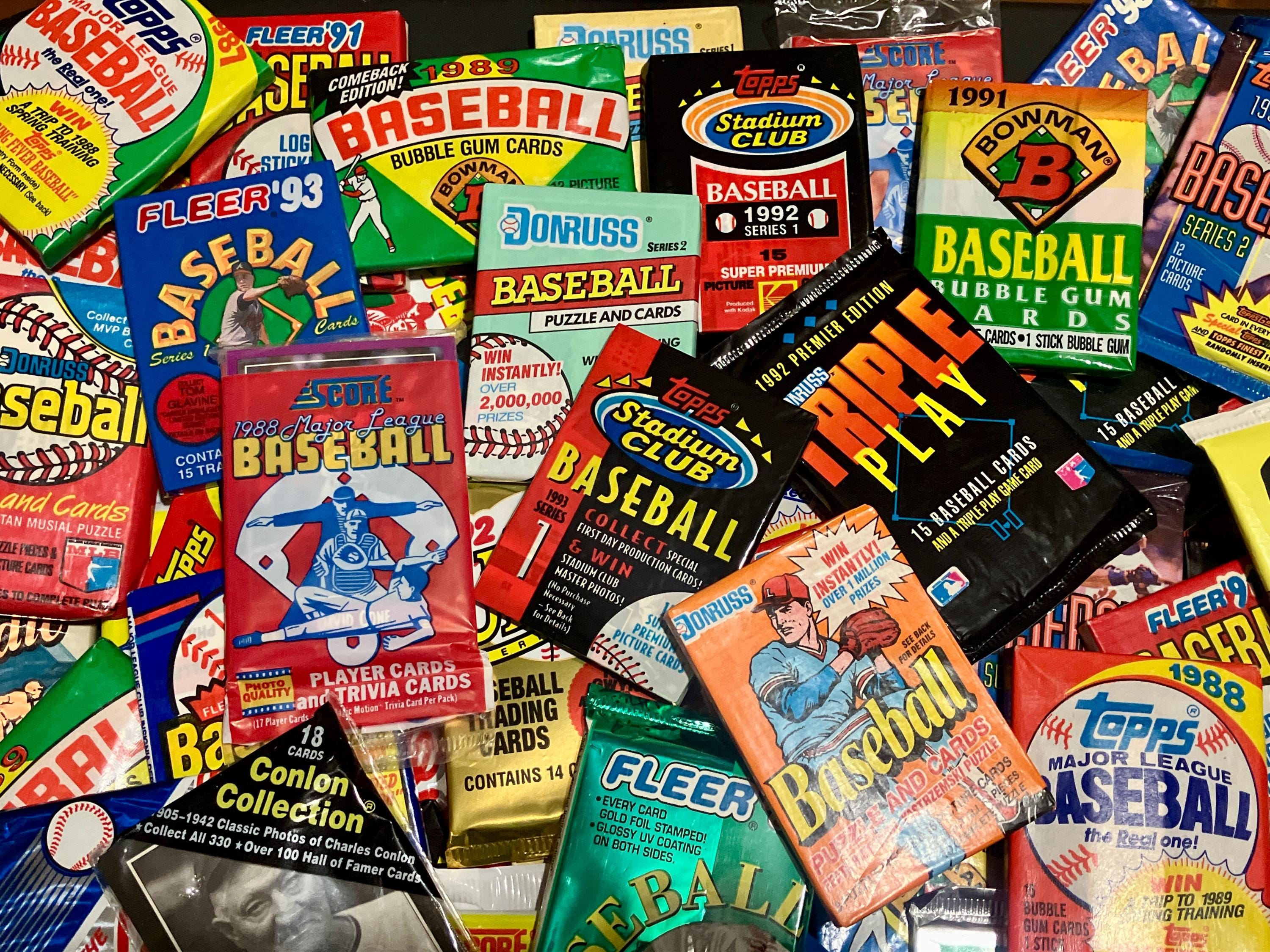 old rare baseball cards 25 Original Unopened Packs of Vintage (all packs at least 17 years old!)) : Sports & Outdoors Packs will be in good condition and come right from factory boxes. Understanding Vintage Baseball Card Values