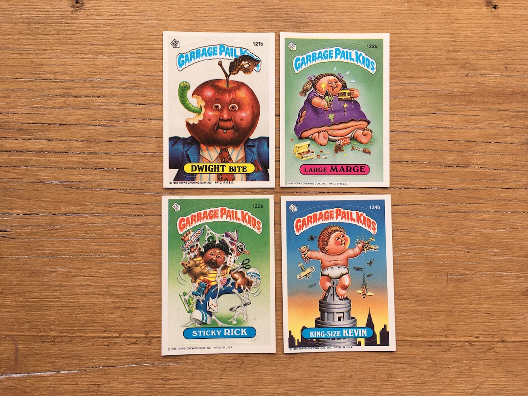 Sticky Ricky Garbage Pail Kid Garbage Pail Kids Card Choice Dwight Bite, Large Marge, Sticky Rick ...