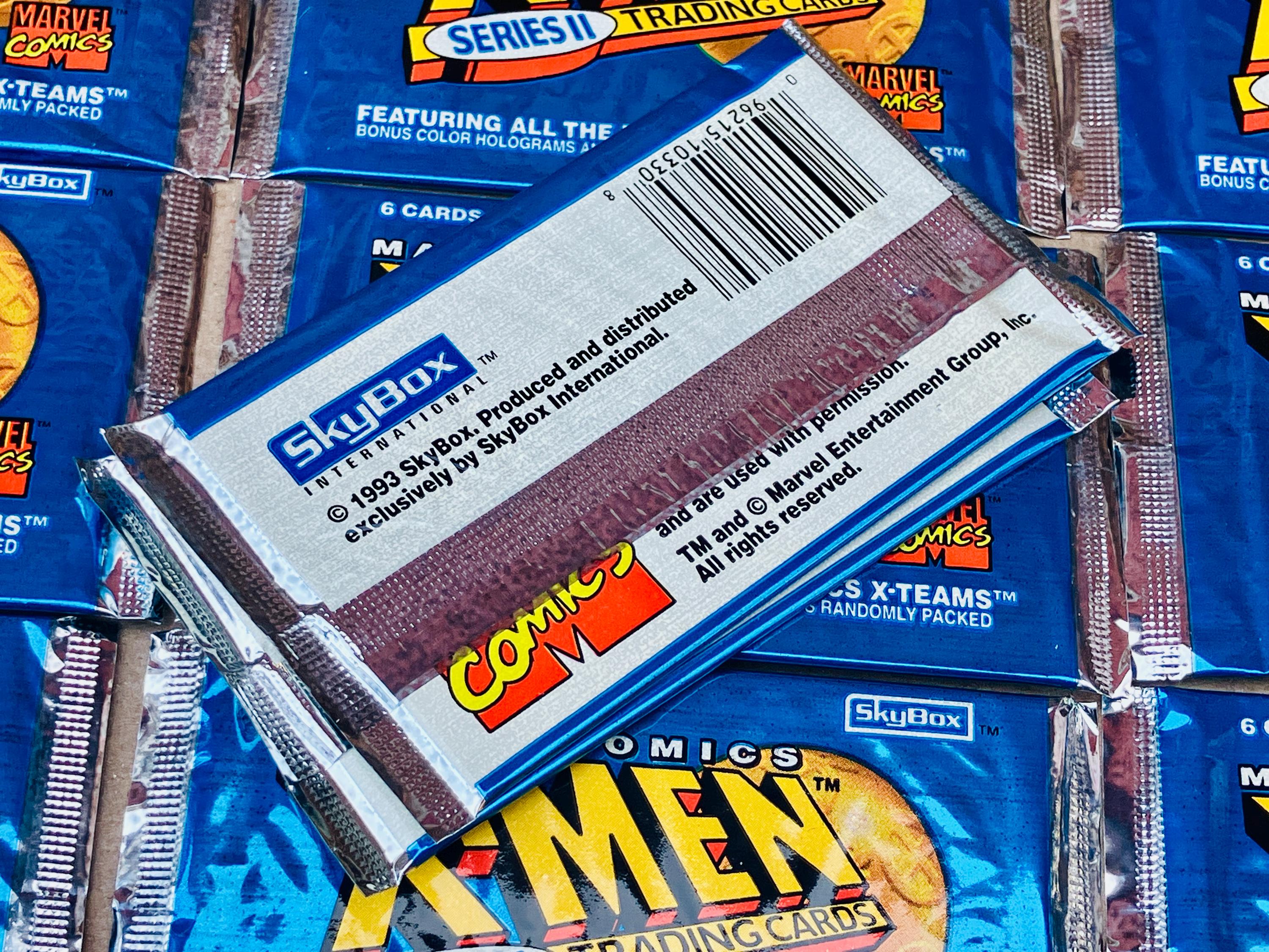 Vintage Marvel Comics X-men Trading Cards Pack Unopened Vintage Marvel Comics X-men Trading Cards Pack Unopened
