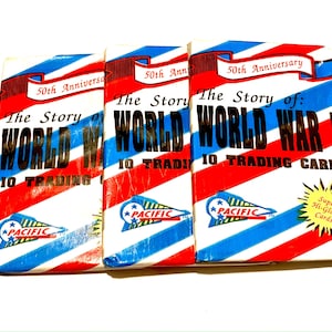 4 Packs of the Story of World War II Vintage Trading Cards 4 Packs of the Story of World War II Vintage Trading Cards