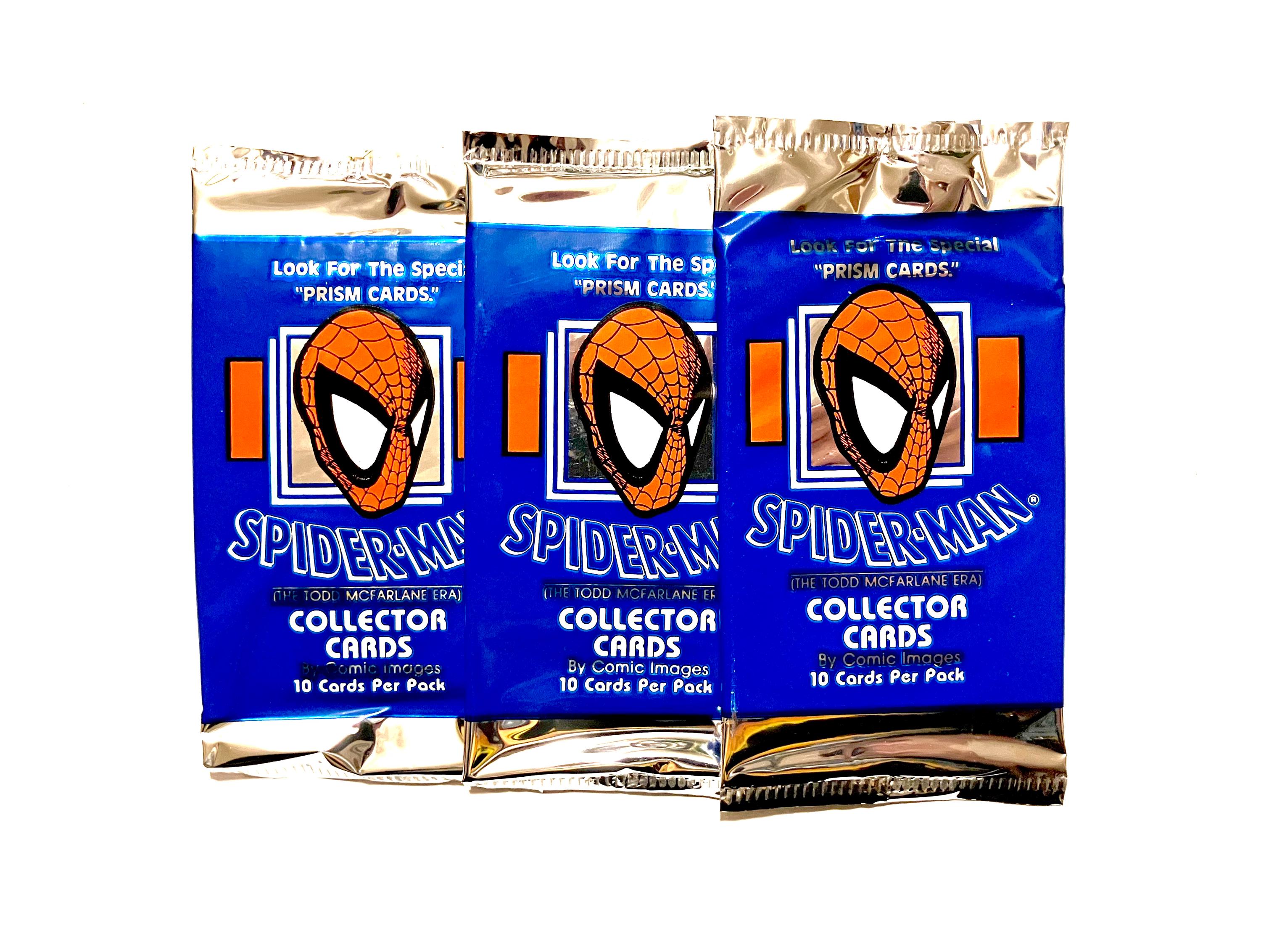 Vintage Marvel Comics Spider Man Trading Cards Pack Mcfarlane Era