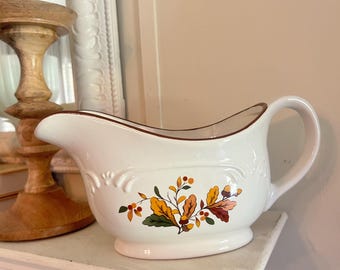 vintage Pfaltzgraff Autumn Berry stoneware gravy boat