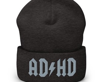 AD/HD High Voltage Embroidered Cuffed Beanie