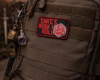 Das ist wie ich rolle gestickter Aufnäher