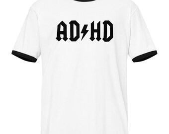 AD/HD High Voltage Unisex Ringer T-Shirt