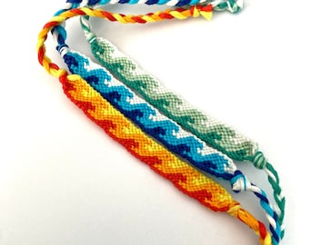 Double Wave Friendship Bracelet // VSCO // Handwoven