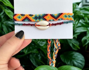 Handwoven Vibrant Friendship Bracelet: Boho Cotton Jewelry