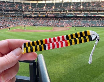 Maryland Flag Friendship Bracelet // Handwoven // Bookmark
