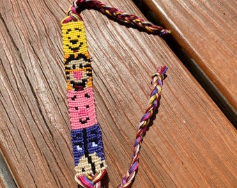 Winnie the Pooh Friendship Bracelet – Handwoven, Adjustable, Multifunctional