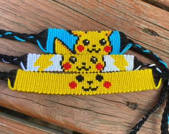 Pikachu Multiple Patterns Friendship Bracelet // Pokemon