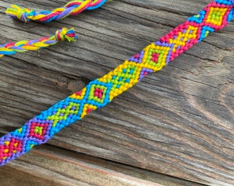 Rainbow Native Friendship Bracelet // VSCO // Handwoven