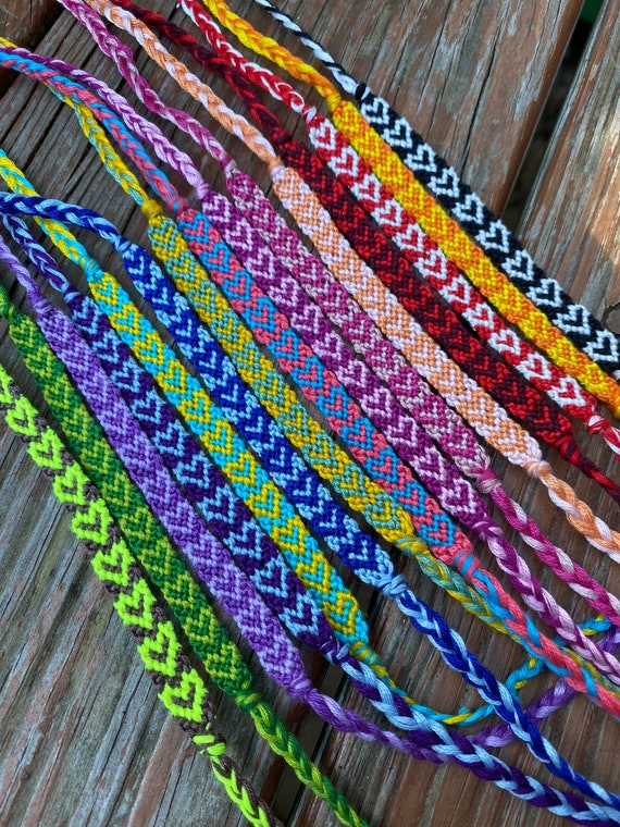 spread the love heart pattern friendship bracelets  la manufacture