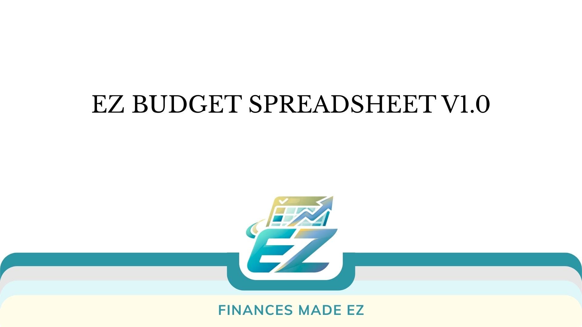 EZ Budget Financial Spreadsheet V1.0 - Etsy Australia