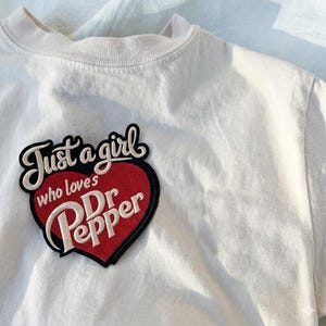 Just a Girl Who Loves Dr Pepperr Embroidery Design | Trendy design 5size