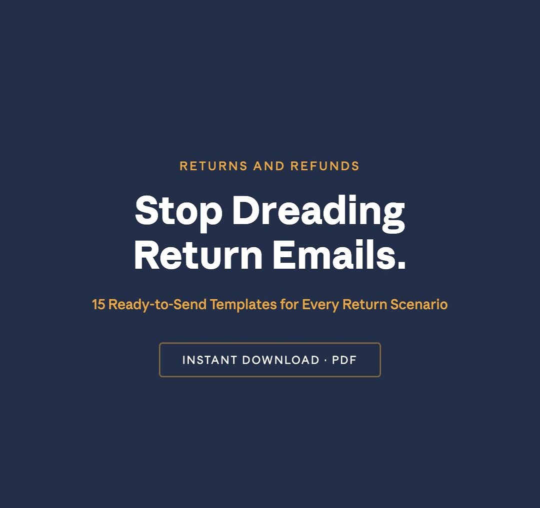 Refund Scripts Examples Ecommerce Returns and Refund Email Templates | Shopify Customer Service ...