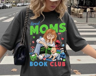Cute Tired Mom Book Club T-Shirt, Funny Caught Up Game On Lights Out Sweatshirt, Navessa Allen Book Lovers, Gift For Dark Romance Readers