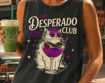 Komfortfarben Princess Donut Tank, Der Desperado Club, Vintage Dungeon Crawler Carl Shirt