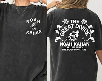 Comfort Color Vintage Noah Kahan Shirt, Great Divide Tour Inspired Graphic, Porch Light Lyrics Tee, Folk Concert Shirt For Fan