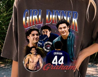 Comfort Color Garret Graham Shirt, Off-Campus Briar University, Girl Dinner Crewneck Graham 44