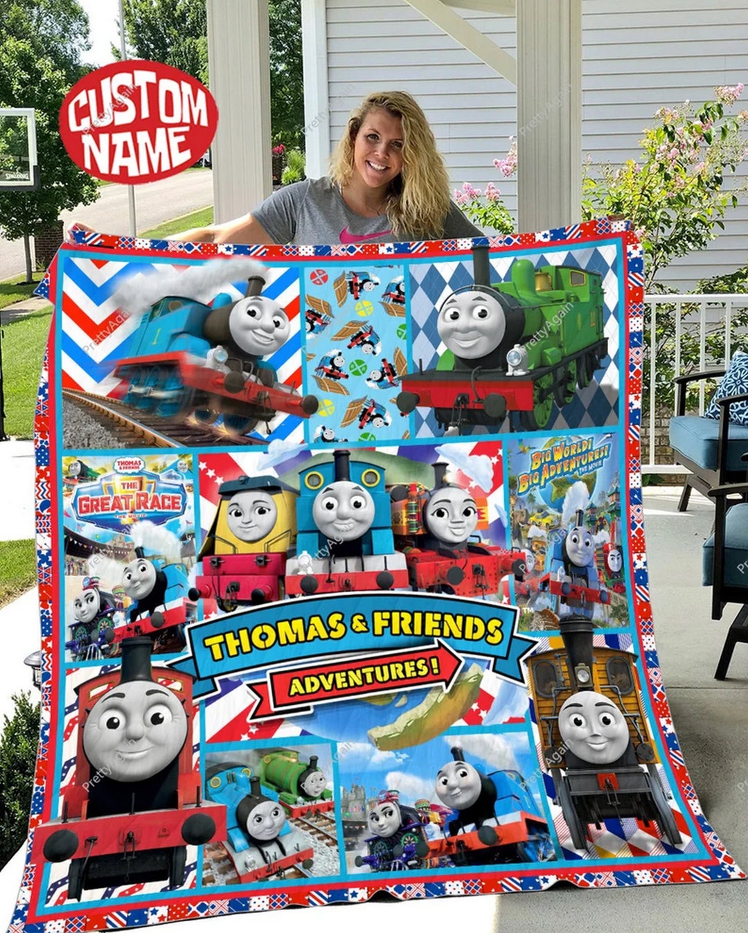 Custom Thomas and Friends Quilt Blanket Thomas and Friends Etsy