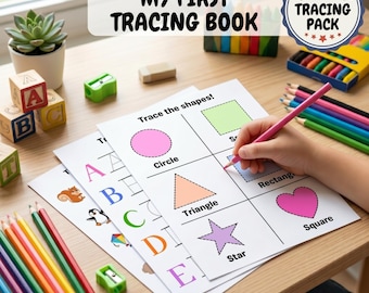 Tracing Book for Kids | Preschool Handwriting Practice Printable PDF
