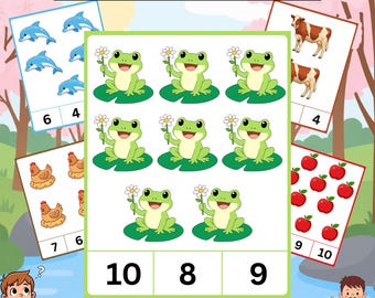 Count and Choose the Correct Number | Kids Counting Activity | Preschool Math Learning