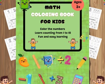 Toddler Counting Busy Book | Learn Numbers 1-10 | Color the Numbers Activity | Preschool Math Printable