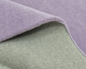 Hand Tufted Wool Area Rug | Soft lavender Modern Living Room Carpet