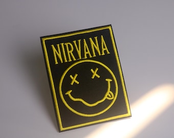 NIRVANA-patch, rock op, muziek, band, opstrijkpatch, geborduurde patch, patch voor jas