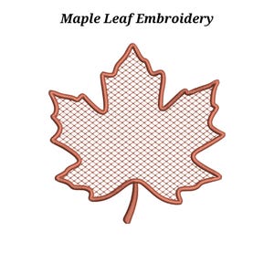 Maple Leaf Embroidery Design | Autumn Leaves Decor Machine Embroidery File | Fall Chinoiserie Stitch Pattern
