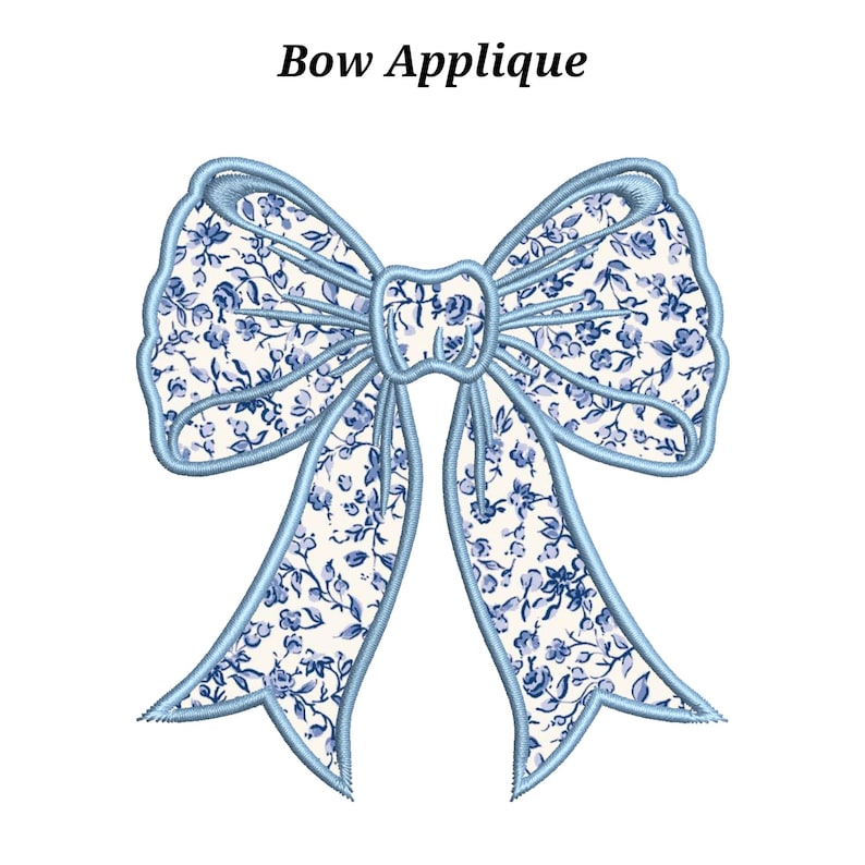 Bow Applique Embroidery on Etsy, Bow Embroidery File, Bow Dst, Bow Applique Design, Bow Embroidery Design, Bow Embroidery, Bow Applique, Cheer Bow Embroidery, Embroidery Designs, Embroidery Design for Girls, Bow Pes, Embroidery Applique Designs, Coquette Bow Dst, Side Bows, Embroidery Side Seam Bunny, Bow Cut Out Embroidery, Embroidery Bow Cut Out Design, Side Bow Applique Hand Design, Side Bow Applique Visual Arts, Applique Bow on a Dress, Applique Ribbon Design, Patriotic Side Bow image 1